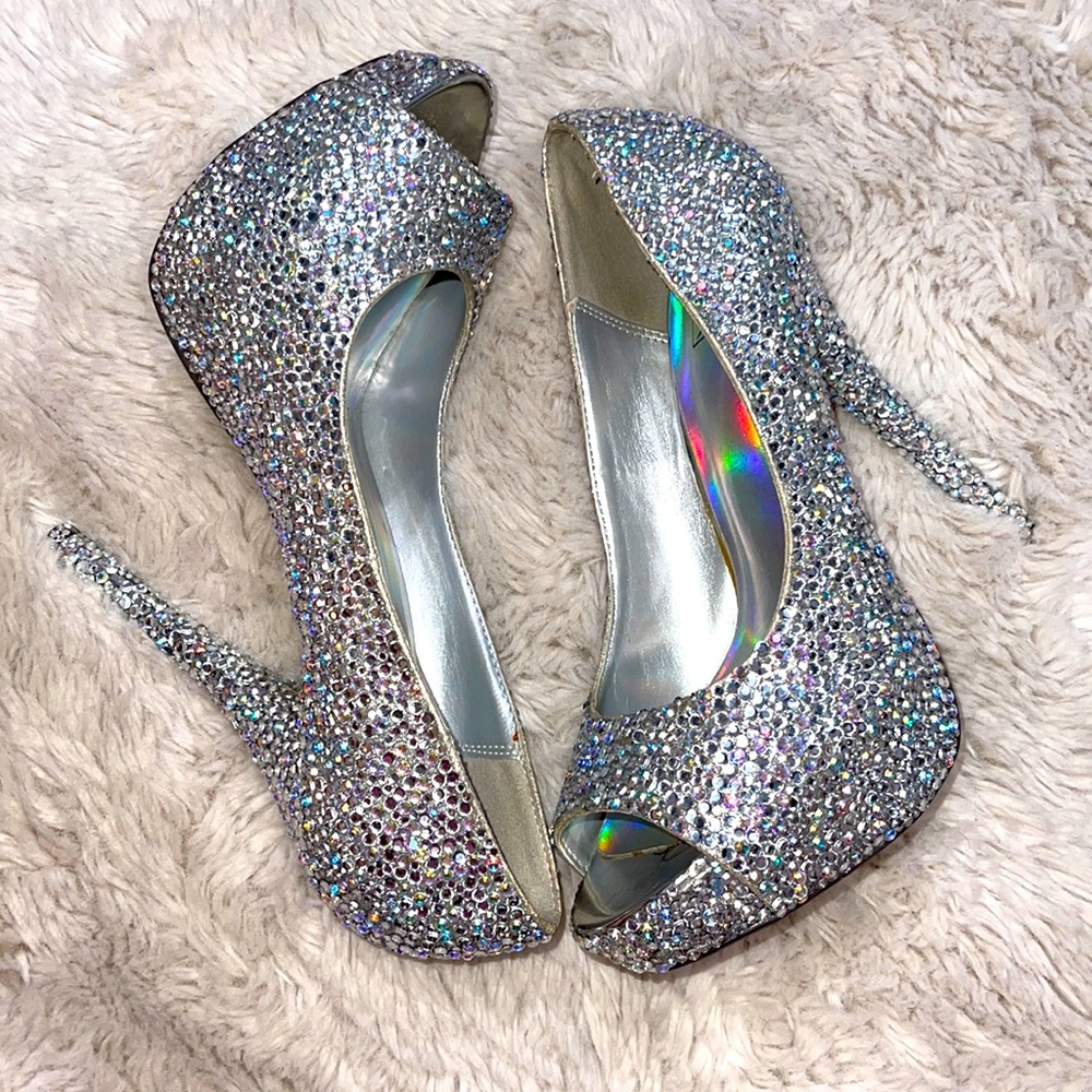 Bling high heels size 8